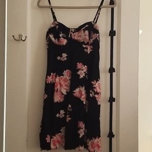 AE Black floral dress